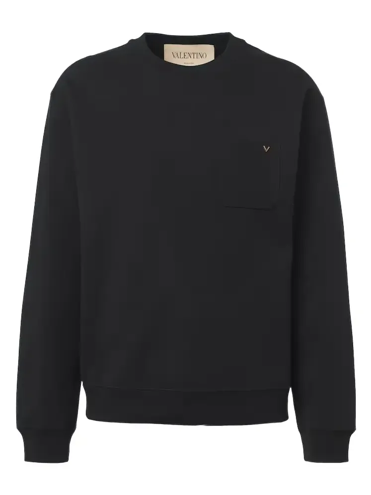 VGold cotton-blend jersey sweatshirt