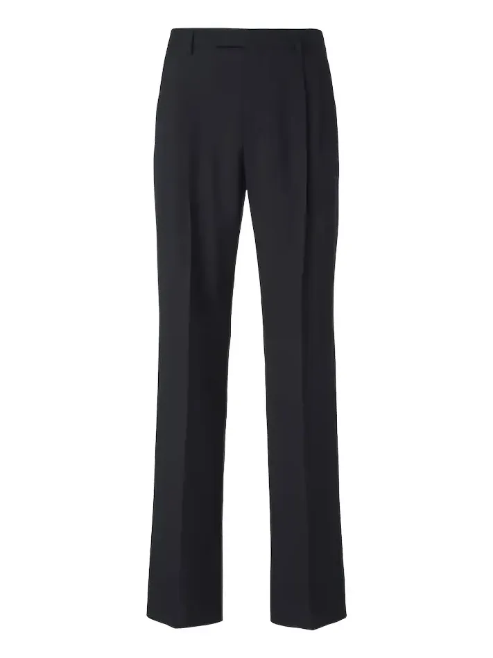 Virgin wool straight pants