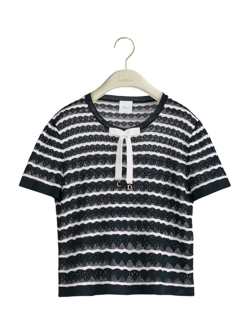 Dior Marinière Short-Sleeved Sweater Dior Marinière Short-Sleeved Sweater