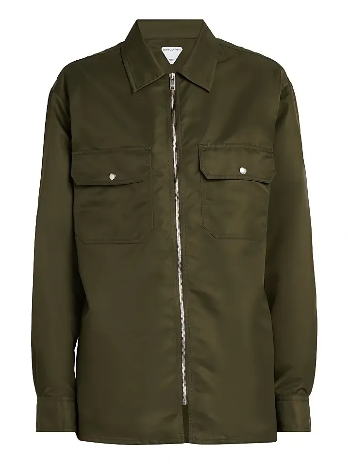 Men's Nylon Zip-Front Overshirt Men's Nylon Zip-Front Overshirt