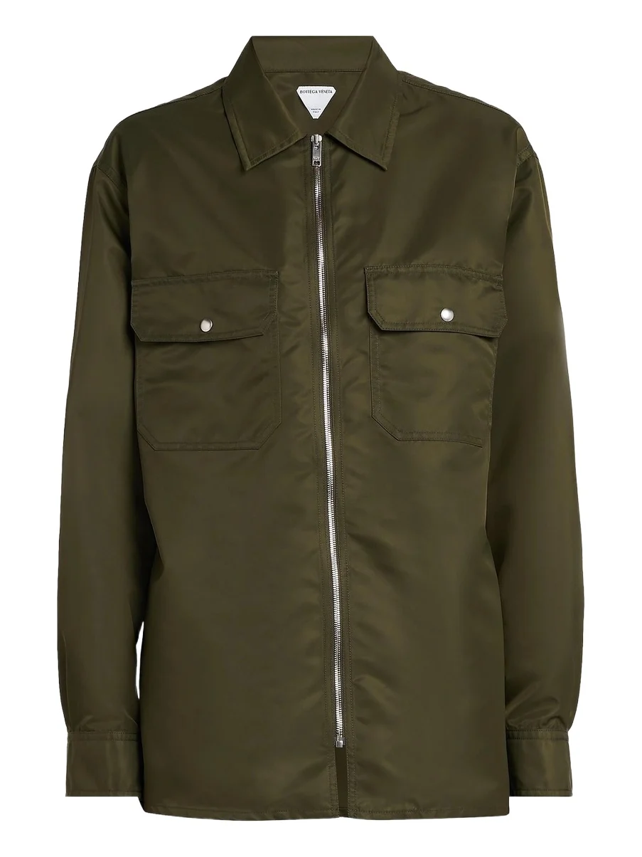 Men's Nylon Zip-Front Overshirt Men's Nylon Zip-Front Overshirt