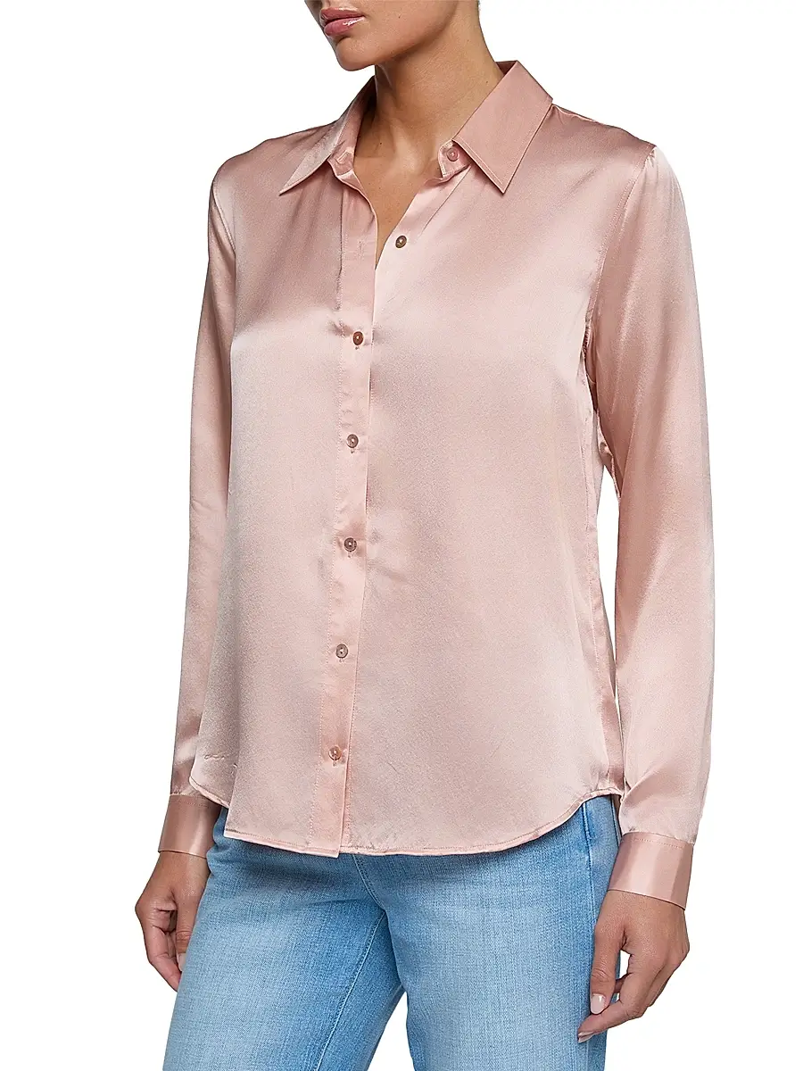 L'Agence Women's Tyler Silk Blouse | Thumbnail 4 L'Agence Women's Tyler Silk Blouse | Thumbnail 4