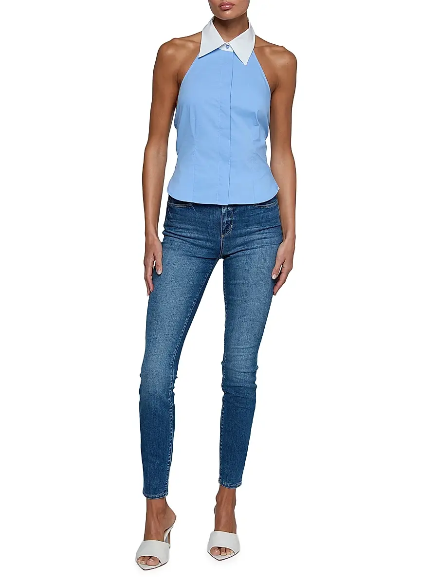 L'Agence Women's Rina Cotton-Blend Halter Top | Thumbnail 2 L'Agence Women's Rina Cotton-Blend Halter Top | Thumbnail 2