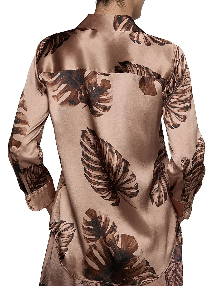 L'Agence Women's Dani Floral Silk Shirt | Thumbnail 5 L'Agence Women's Dani Floral Silk Shirt | Thumbnail 5