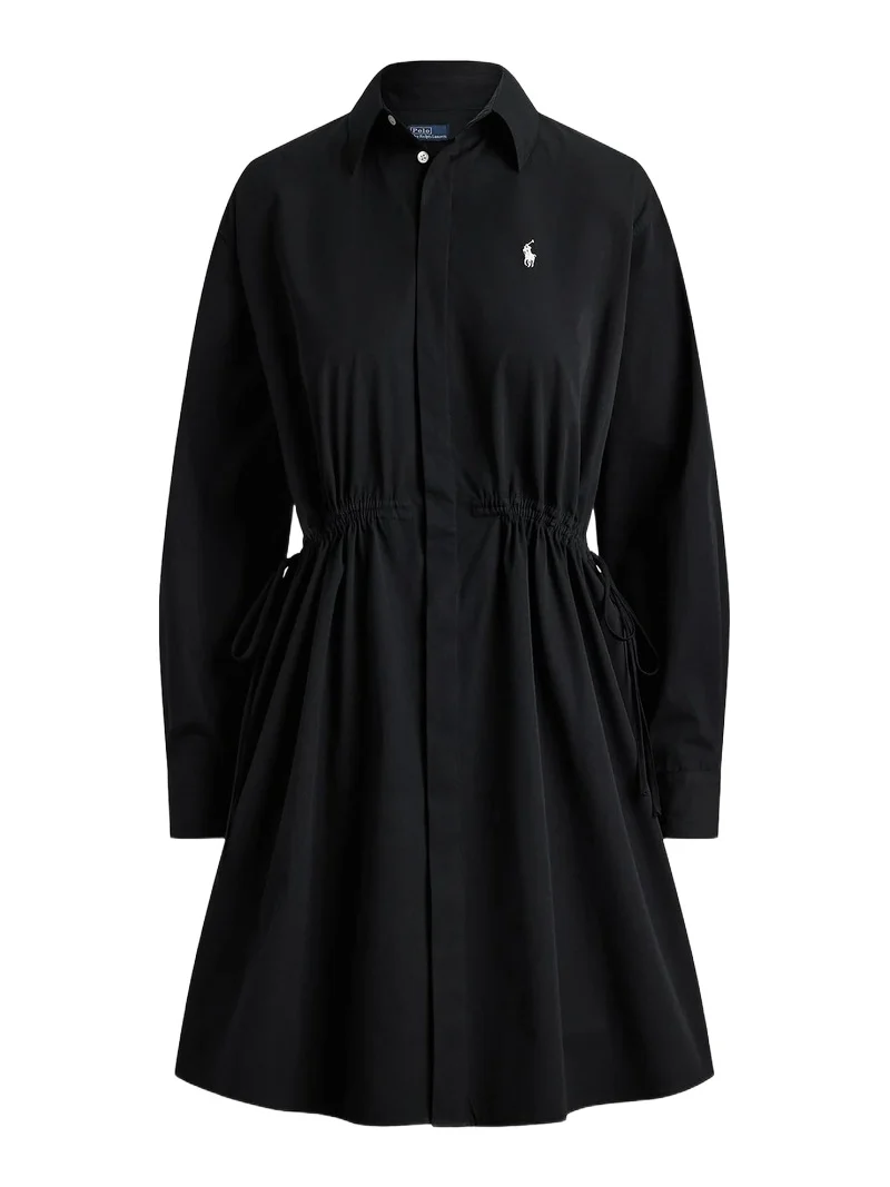 Polo Ralph Lauren Women's Cotton Drawstring Mini Shirtdress