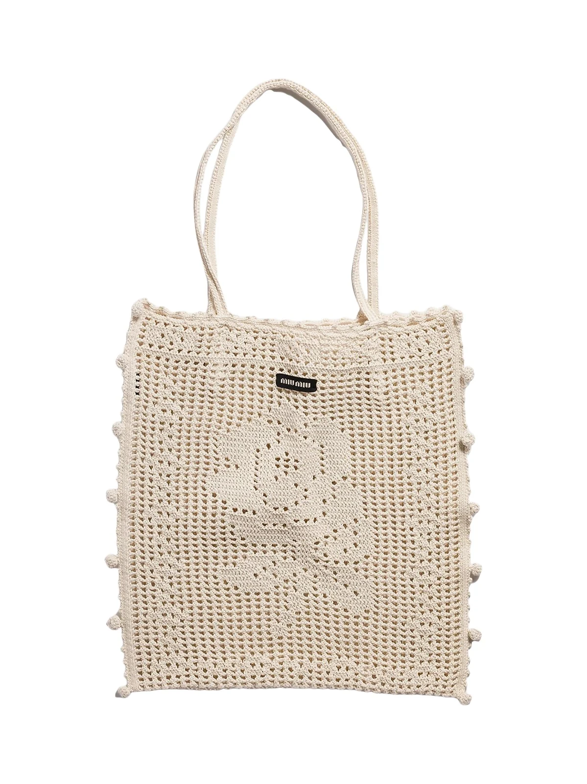 Women's Cotton Crochet Tote Bag Women's Cotton Crochet Tote Bag