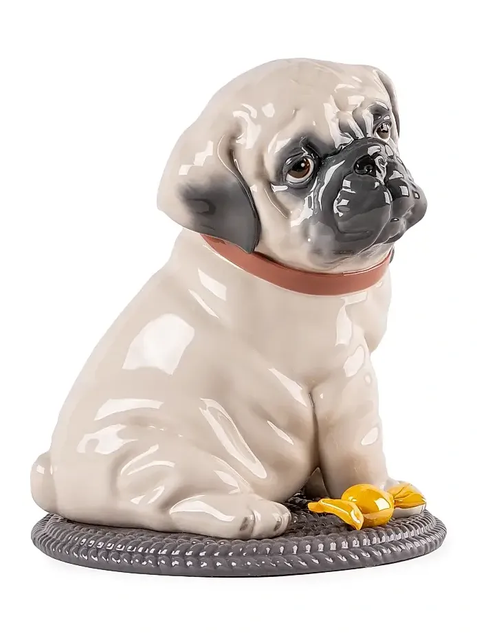 Lladro Puppy Pug Figurine