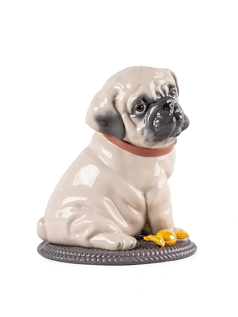 Lladro Puppy Pug Figurine