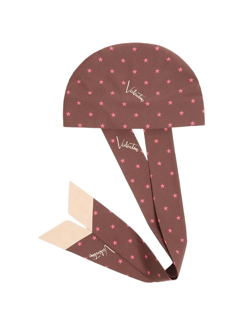 Women's Stelline E Firma Starry Silk and Cotton Headband - Chocolate Beige