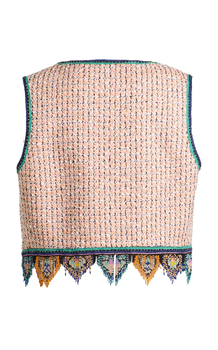 Etro Embroidered Tweed Vest | Thumbnail 4