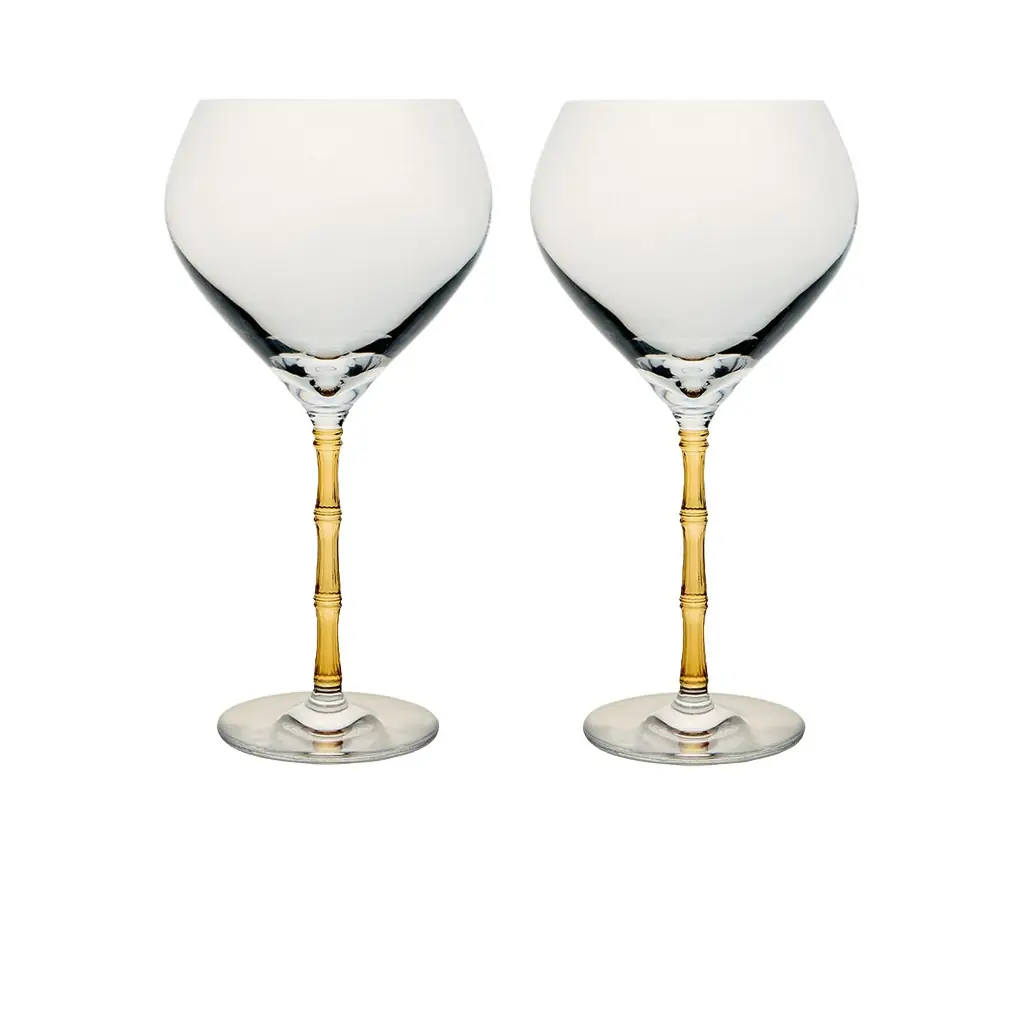 La DoubleJ Bamboo Baloon Glasses Set Of 2
