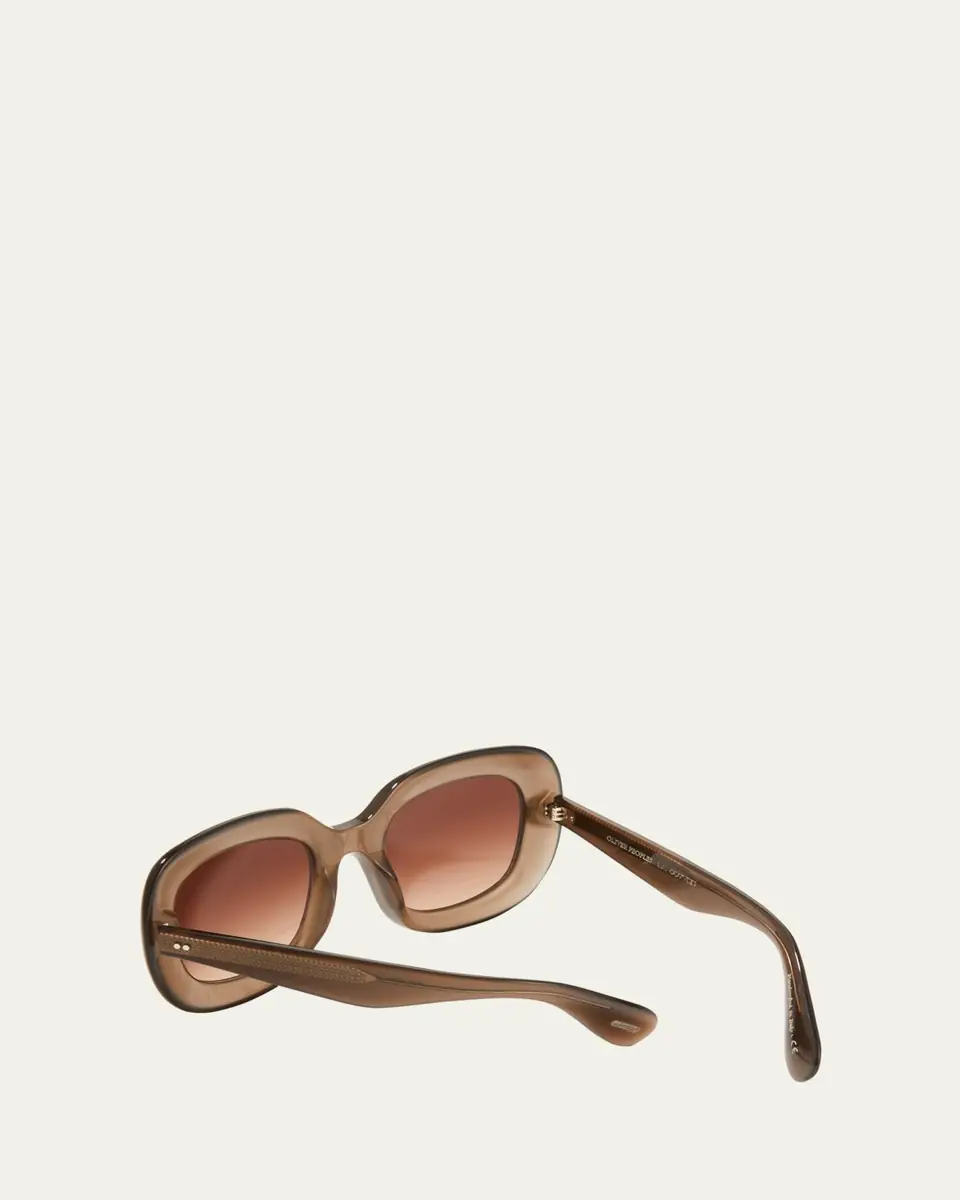 Oliver Peoples Jesson Round Semi-Transparent Acetate Sunglasses | Thumbnail 2 Oliver Peoples Jesson Round Semi-Transparent Acetate Sunglasses | Thumbnail 2