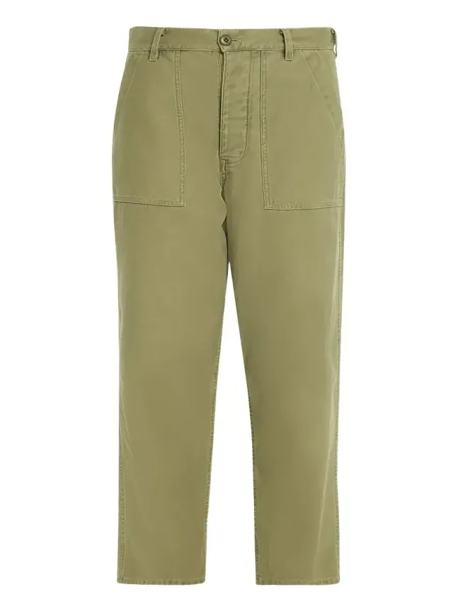 Earl Cotton Straight-Leg Ankle Pants Earl Cotton Straight-Leg Ankle Pants