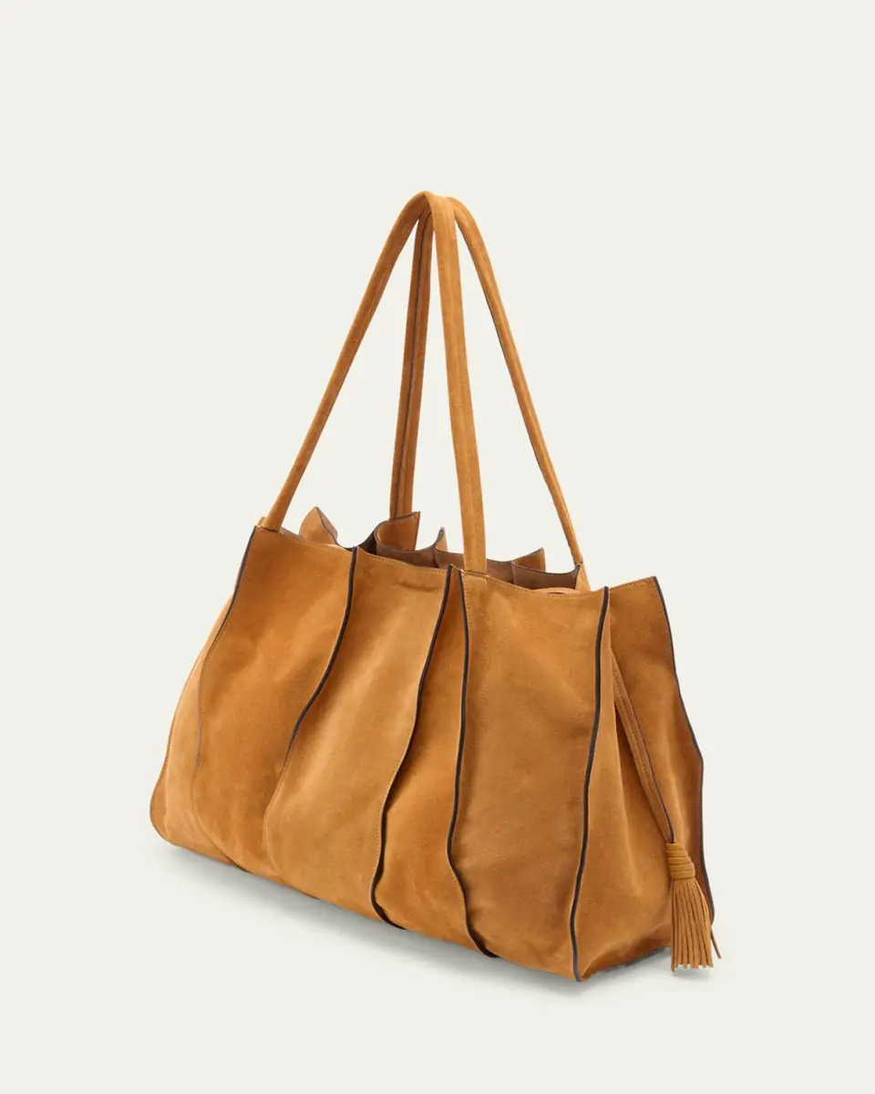 Ulla Johnson Adria Large Wavy Suede Tote Bag | Thumbnail 3 Ulla Johnson Adria Large Wavy Suede Tote Bag | Thumbnail 3