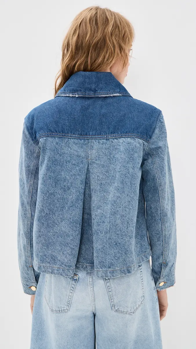 Ganni Patchwork Denim Short Jacket | Thumbnail 3 Ganni Patchwork Denim Short Jacket | Thumbnail 3