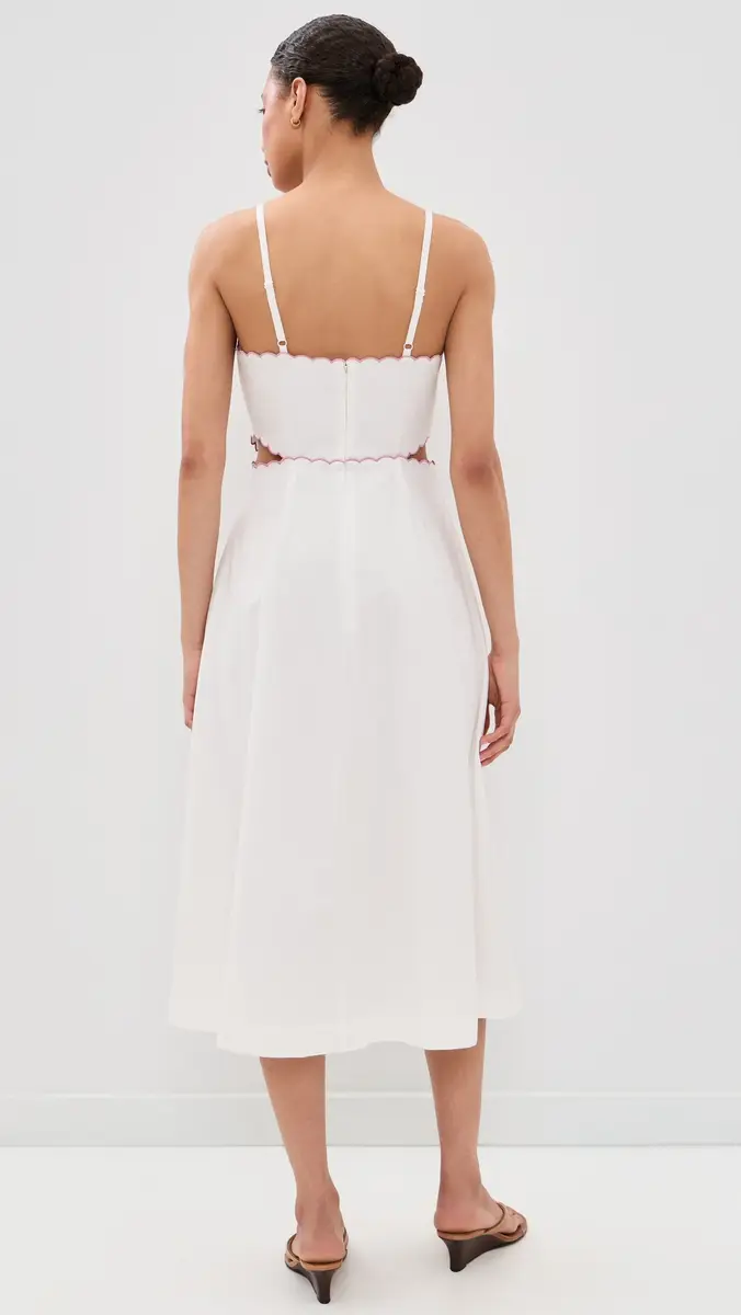 Another Girl Embroidered Handkerchief Detail Dress White | Thumbnail 3 Another Girl Embroidered Handkerchief Detail Dress White | Thumbnail 3