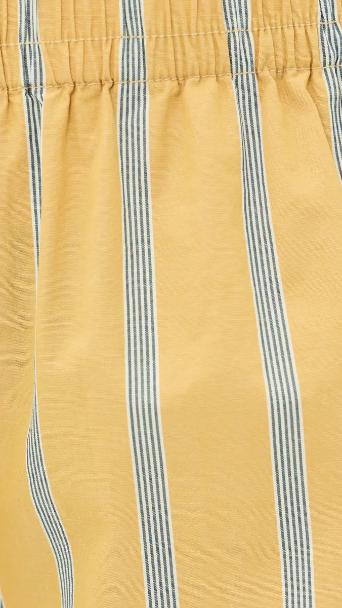 Madewell Pull-On Shorts in Washed Poplin Yellow And Blue Stripe | Thumbnail 6 Madewell Pull-On Shorts in Washed Poplin Yellow And Blue Stripe | Thumbnail 6