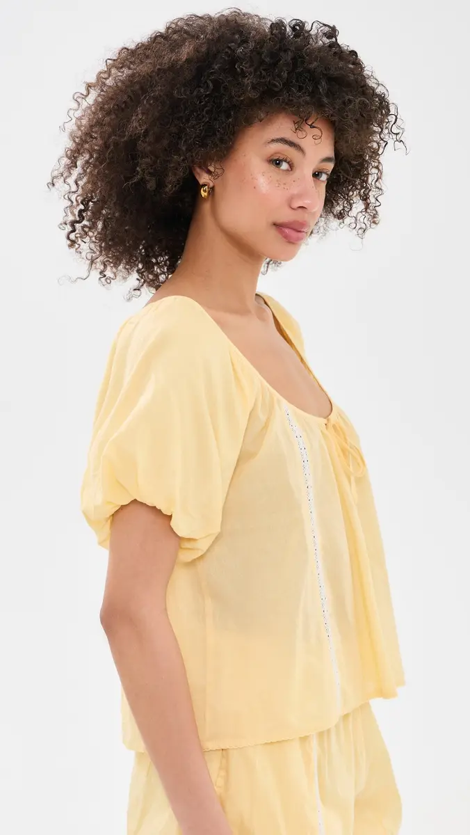 Damson Madder Maura Lace Trim Top | Thumbnail 4 Damson Madder Maura Lace Trim Top | Thumbnail 4