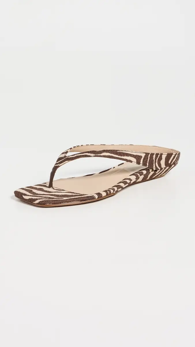 Dolce Vita Gizel Thong Sandals Beige Zebra Raffia | Thumbnail 2 Dolce Vita Gizel Thong Sandals Beige Zebra Raffia | Thumbnail 2