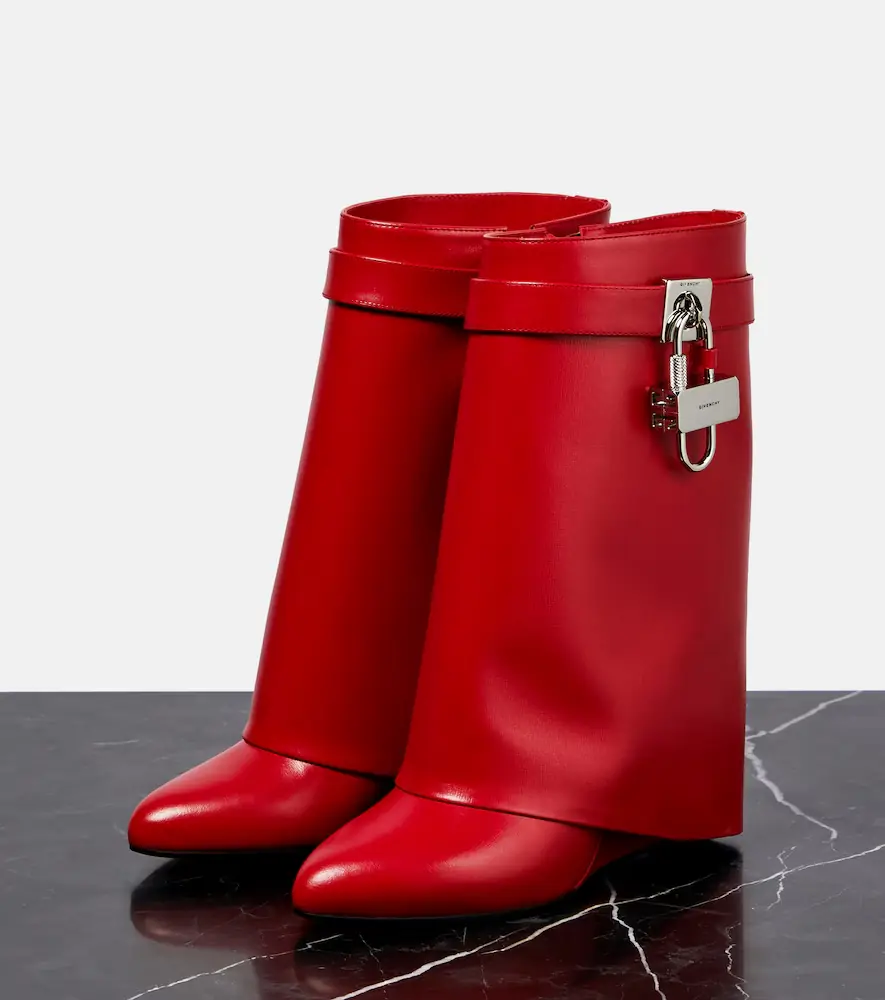 Givenchy Shark Lock leather ankle boots | Thumbnail 3