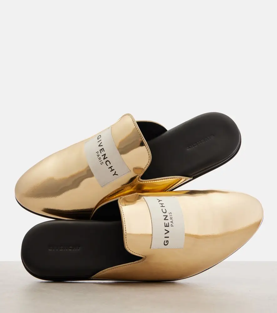 Givenchy Logo mirrored leather mules | Thumbnail 3 Givenchy Logo mirrored leather mules | Thumbnail 3