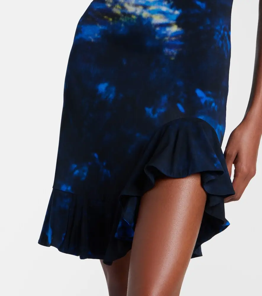Rabanne Printed ruffled minidress | Thumbnail 5