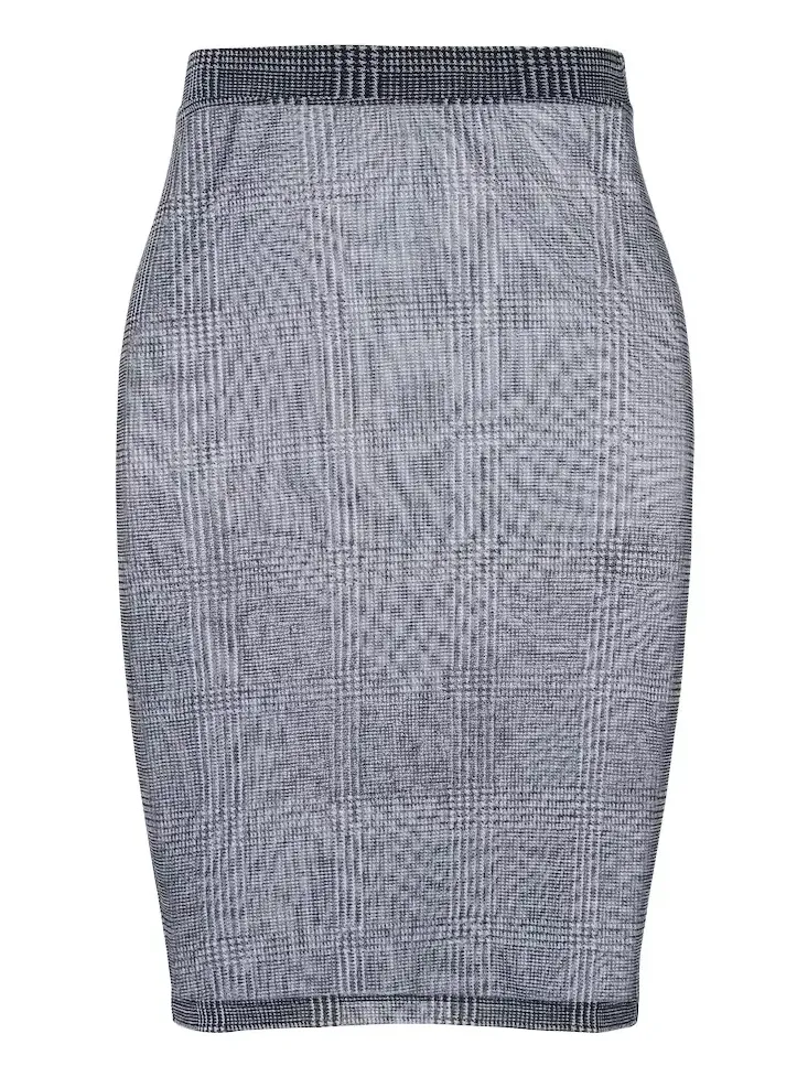 Checked sheer pencil skirt Checked sheer pencil skirt