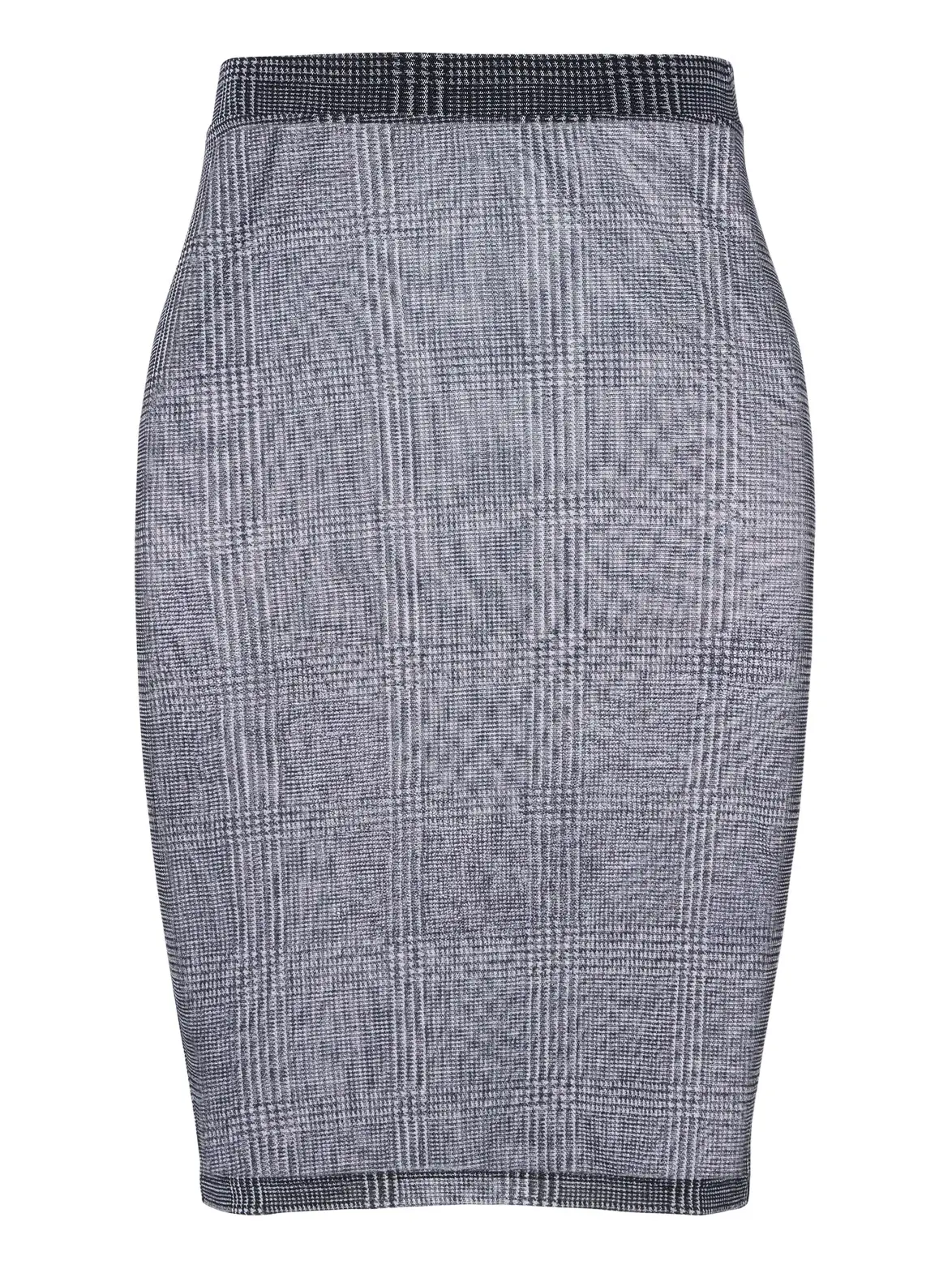 Elie Saab Checked sheer pencil skirt