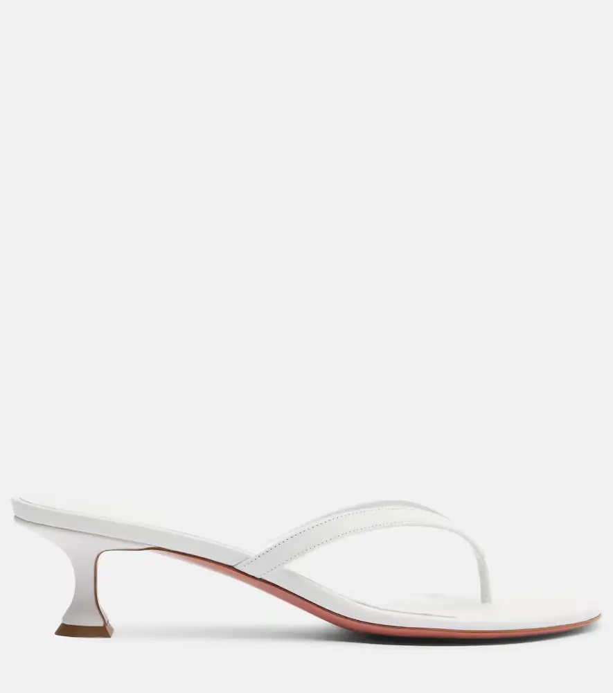 Amina Muaddi Juliette leather thong sandals | Thumbnail 2 Amina Muaddi Juliette leather thong sandals | Thumbnail 2
