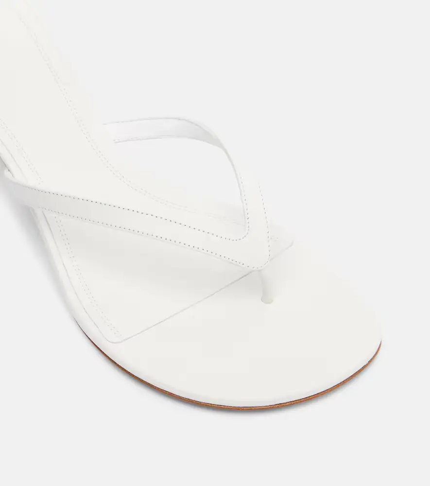 Amina Muaddi Juliette leather thong sandals | Thumbnail 4 Amina Muaddi Juliette leather thong sandals | Thumbnail 4
