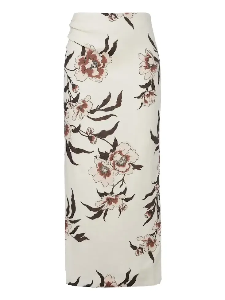 Floral linen maxi skirt Floral linen maxi skirt