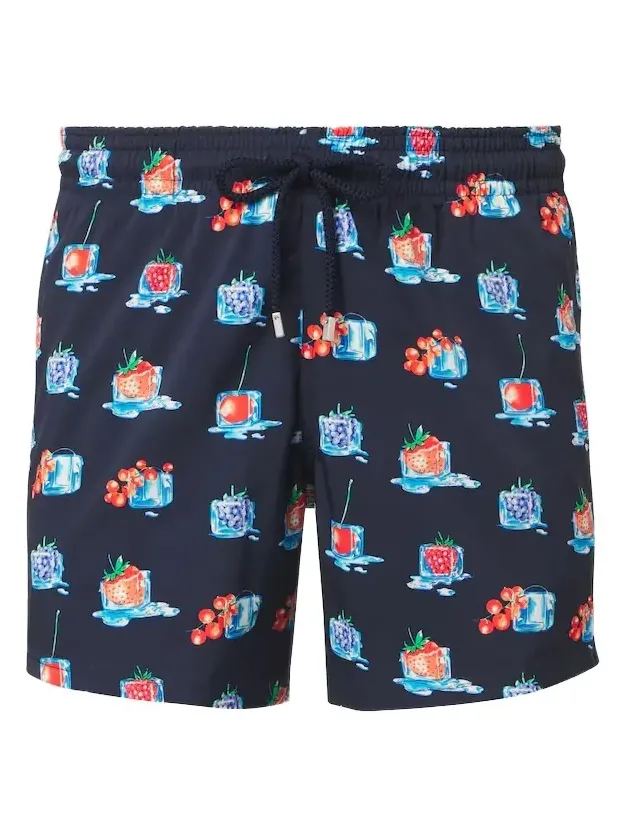 Printed swim trunks