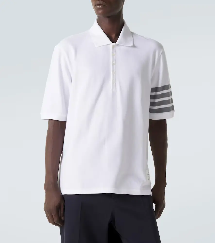 Thom Browne 4-Bar cotton polo shirt | Thumbnail 2