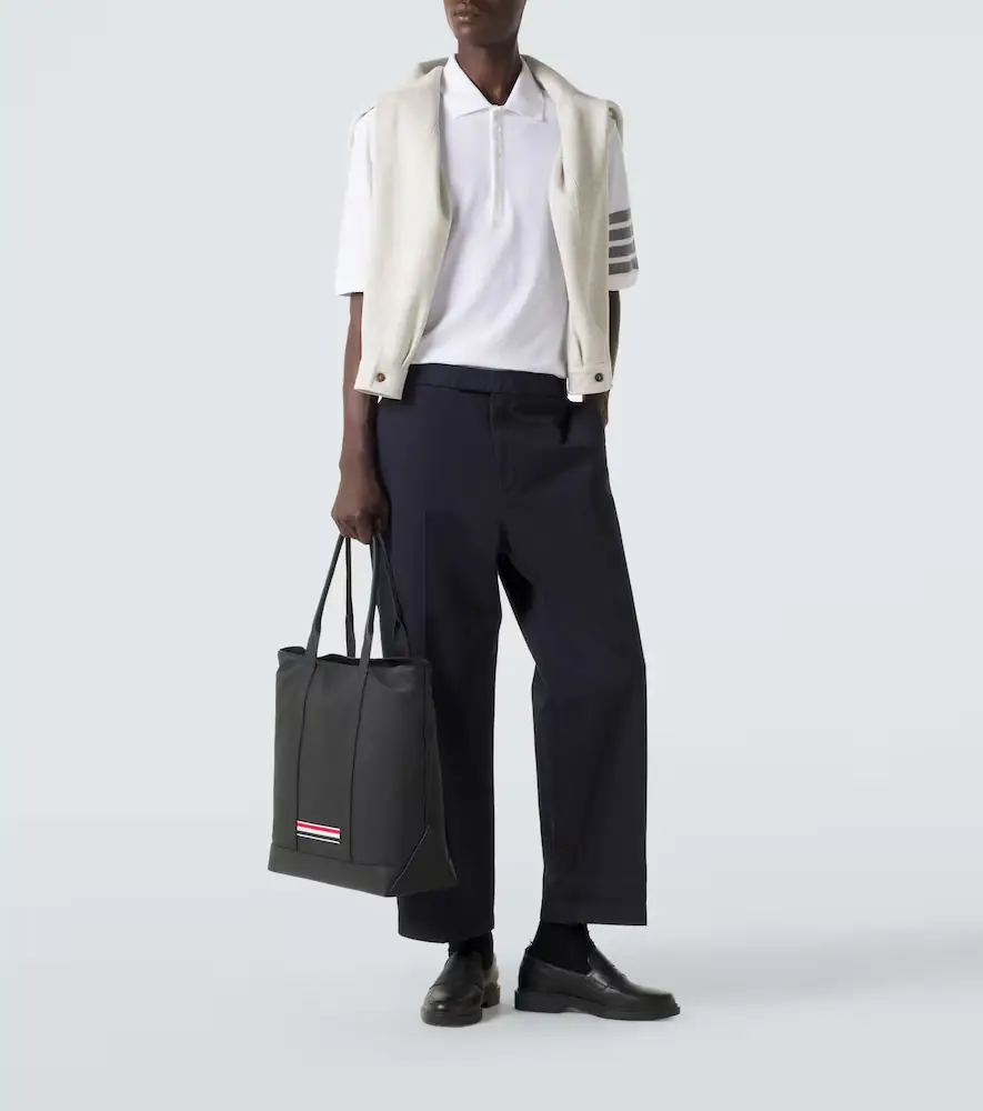 Thom Browne 4-Bar cotton polo shirt | Thumbnail 4