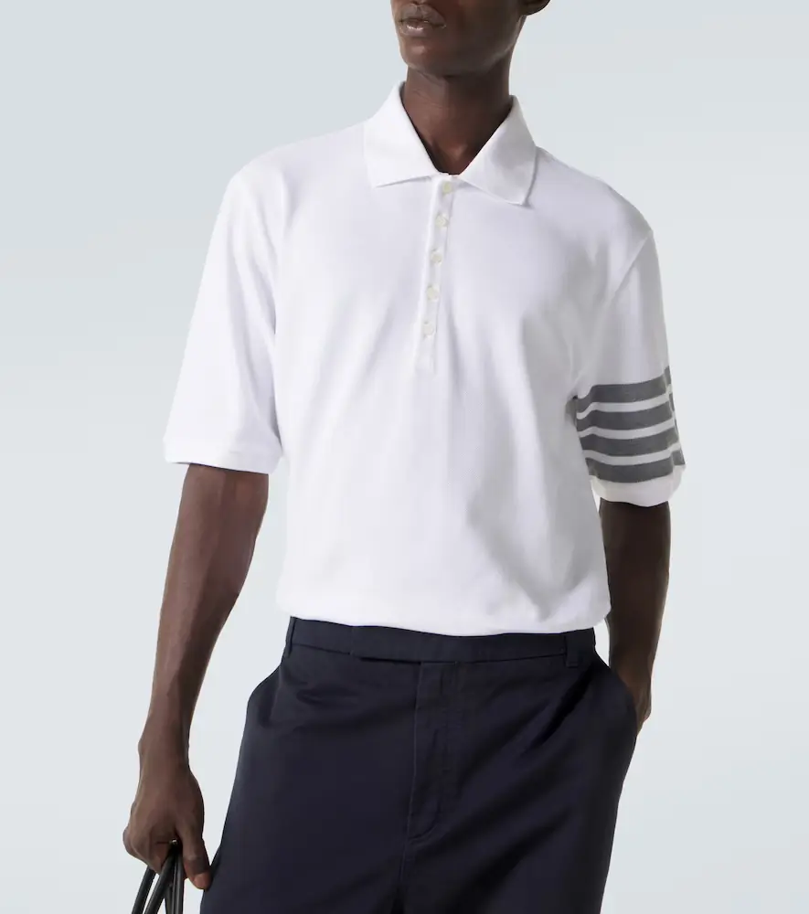 Thom Browne 4-Bar cotton polo shirt | Thumbnail 6
