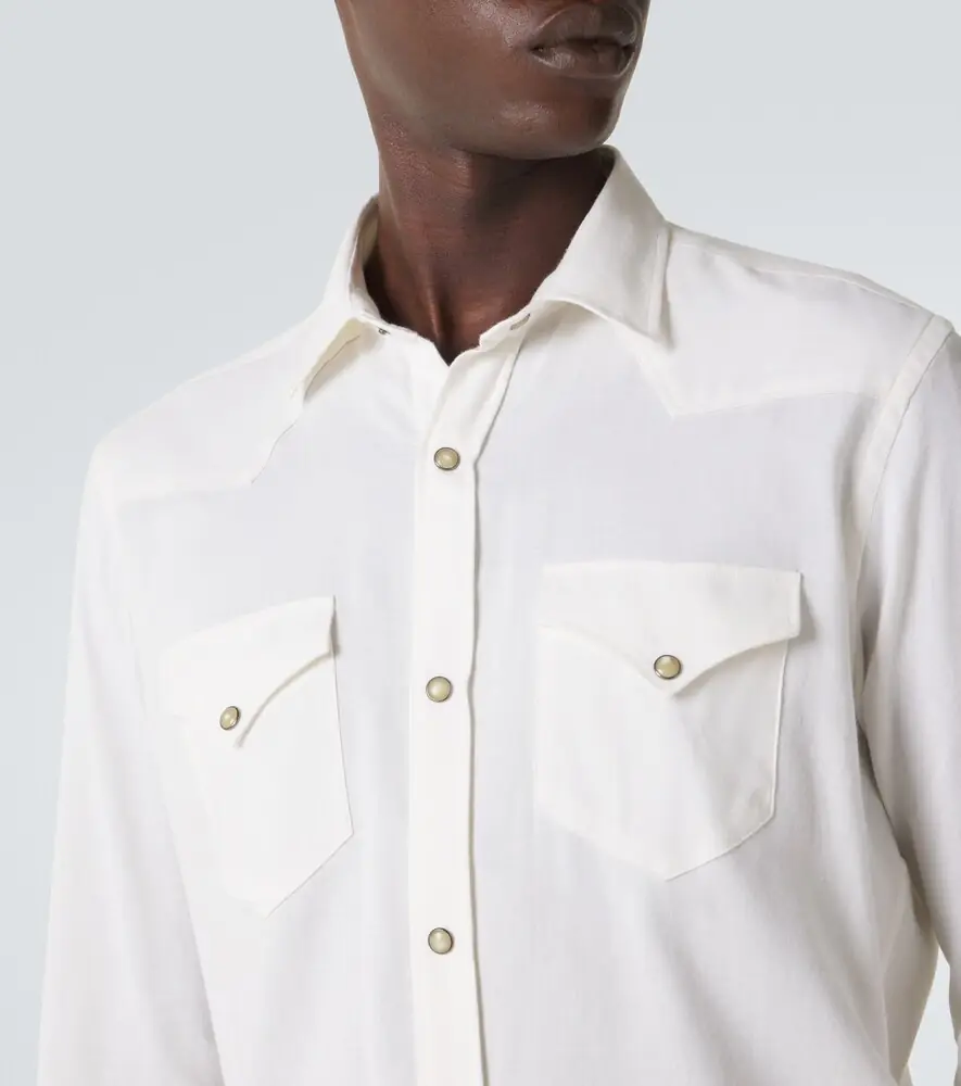 Canali Cotton and cashmere shirt | Thumbnail 2 Canali Cotton and cashmere shirt | Thumbnail 2