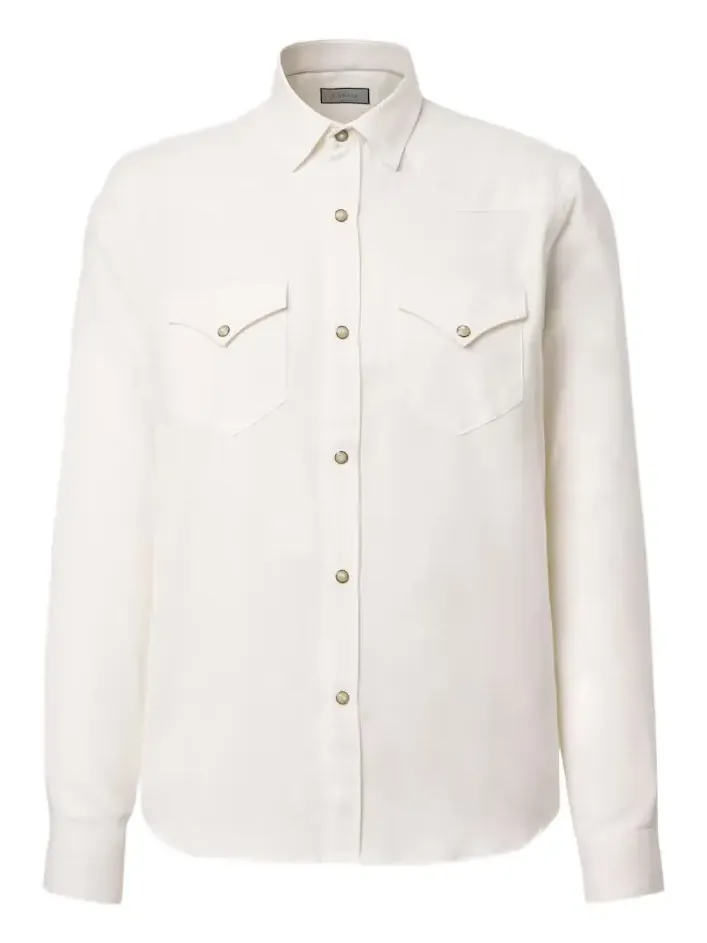 Cotton and cashmere shirt