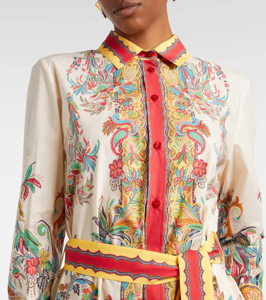 Etro Paisley belted cotton shirt dress | Thumbnail 4 Etro Paisley belted cotton shirt dress | Thumbnail 4