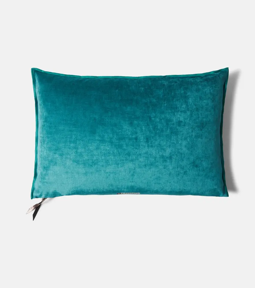 Maison de Vacances Cotton-blend velour cushion | Thumbnail 5 Maison de Vacances Cotton-blend velour cushion | Thumbnail 5