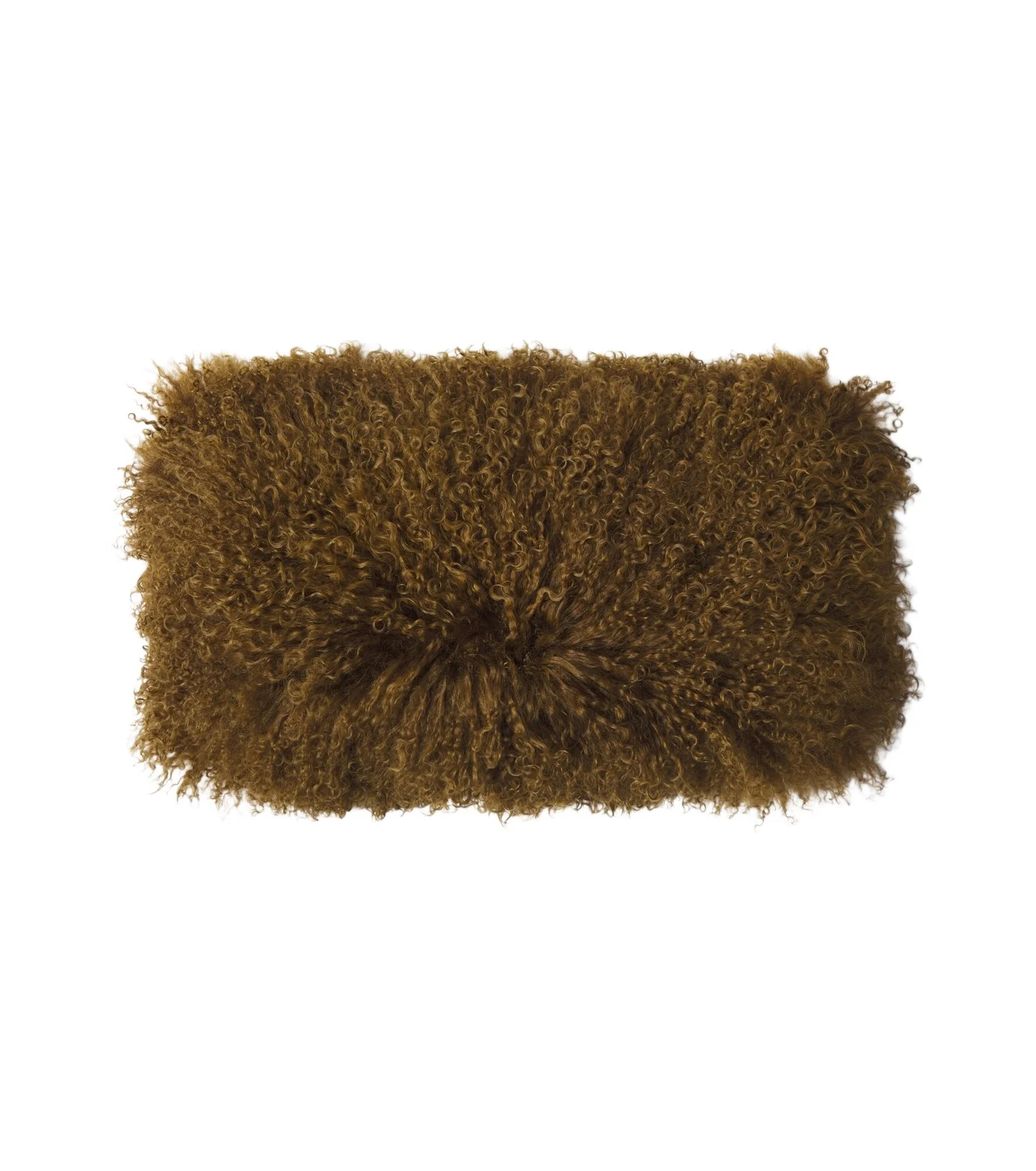 Maison de Vacances Shearling and linen cushion