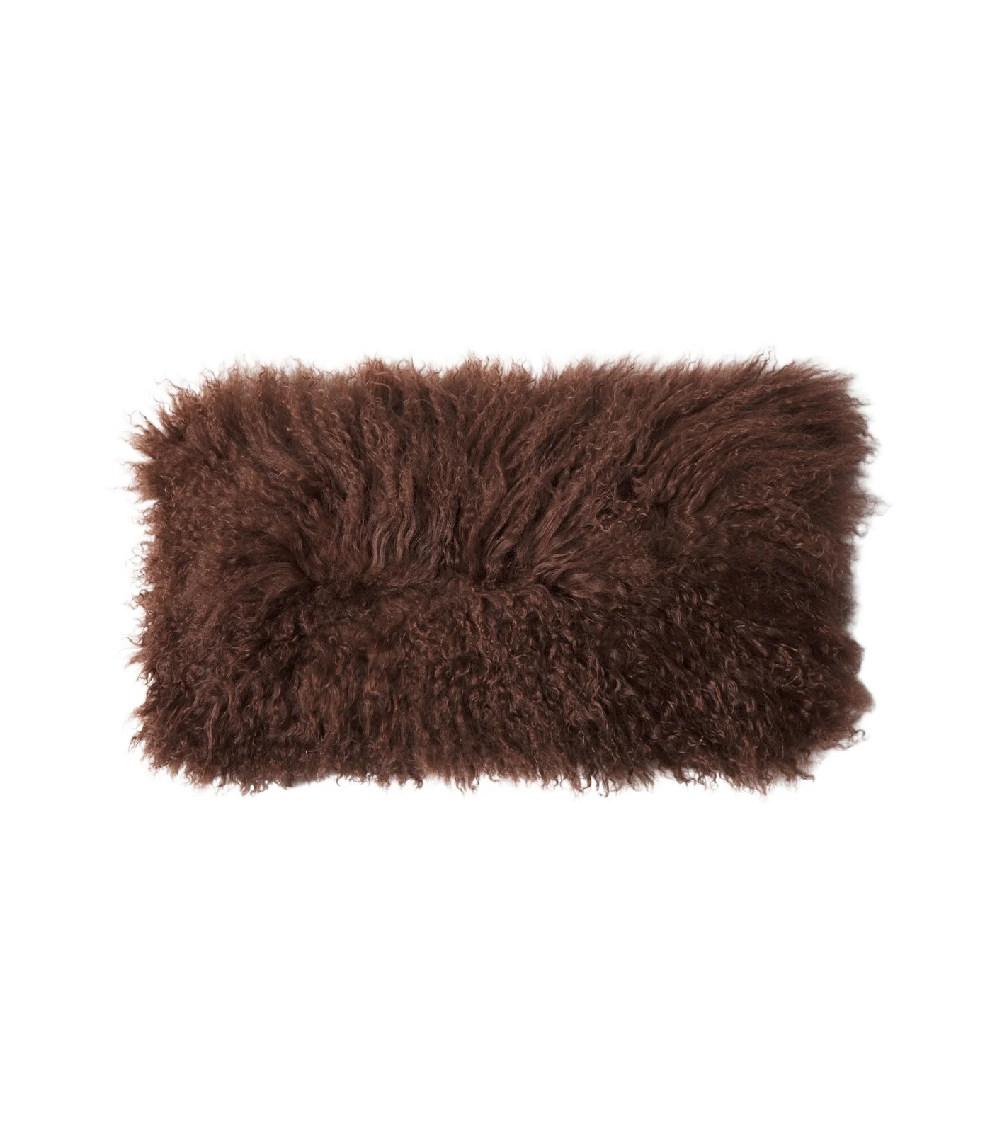 Maison de Vacances Shearling and linen cushion