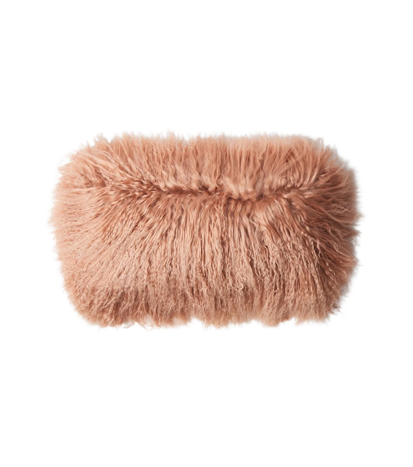Maison de Vacances Shearling and linen cushion