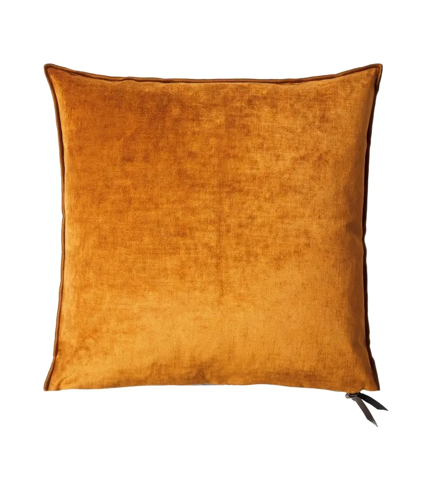 Maison de Vacances Leather-trimmed cushion