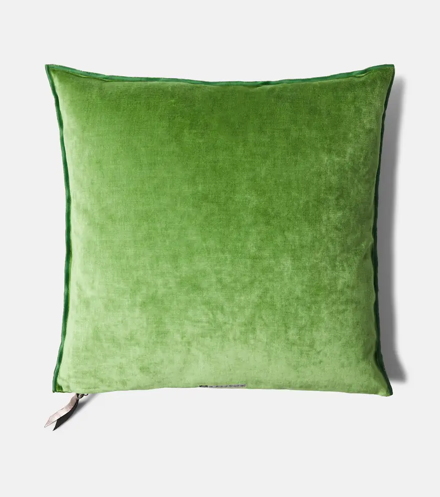 Maison de Vacances Leather-trimmed cushion | Thumbnail 5 Maison de Vacances Leather-trimmed cushion | Thumbnail 5