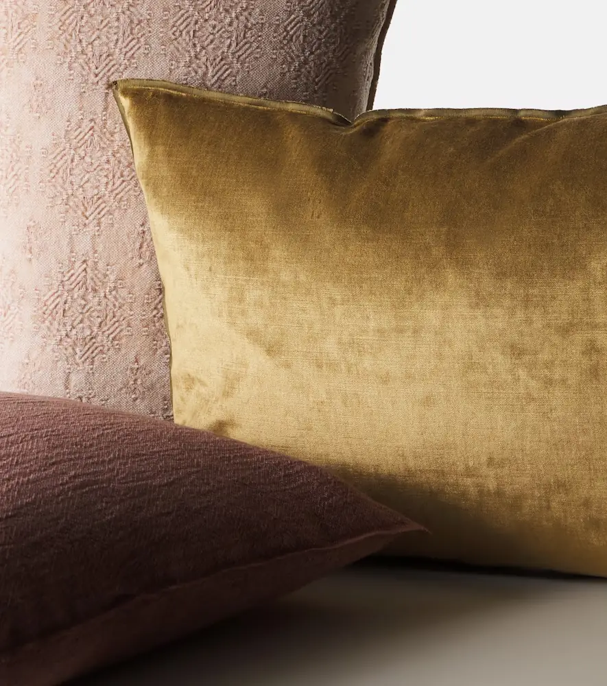 Maison de Vacances Cotton-blend velour cushion | Thumbnail 3 Maison de Vacances Cotton-blend velour cushion | Thumbnail 3