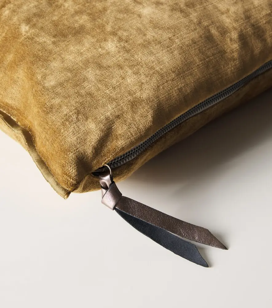 Maison de Vacances Cotton-blend velour cushion | Thumbnail 5 Maison de Vacances Cotton-blend velour cushion | Thumbnail 5
