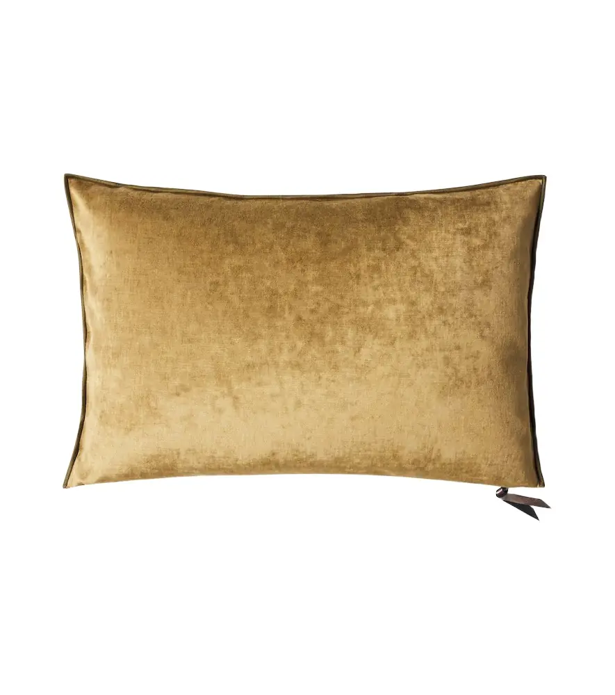 Maison de Vacances Cotton-blend velour cushion