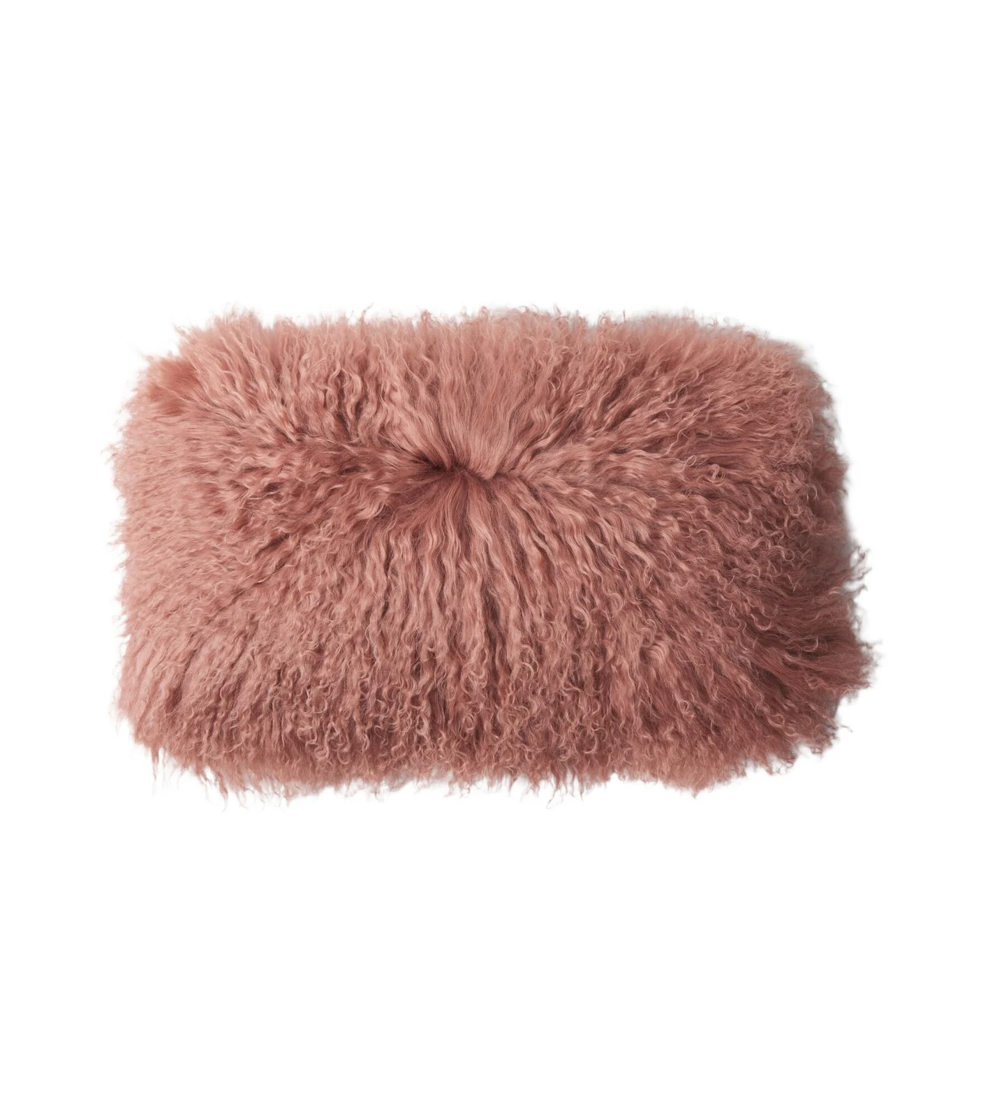 Maison de Vacances Reversible linen and shearling cushion