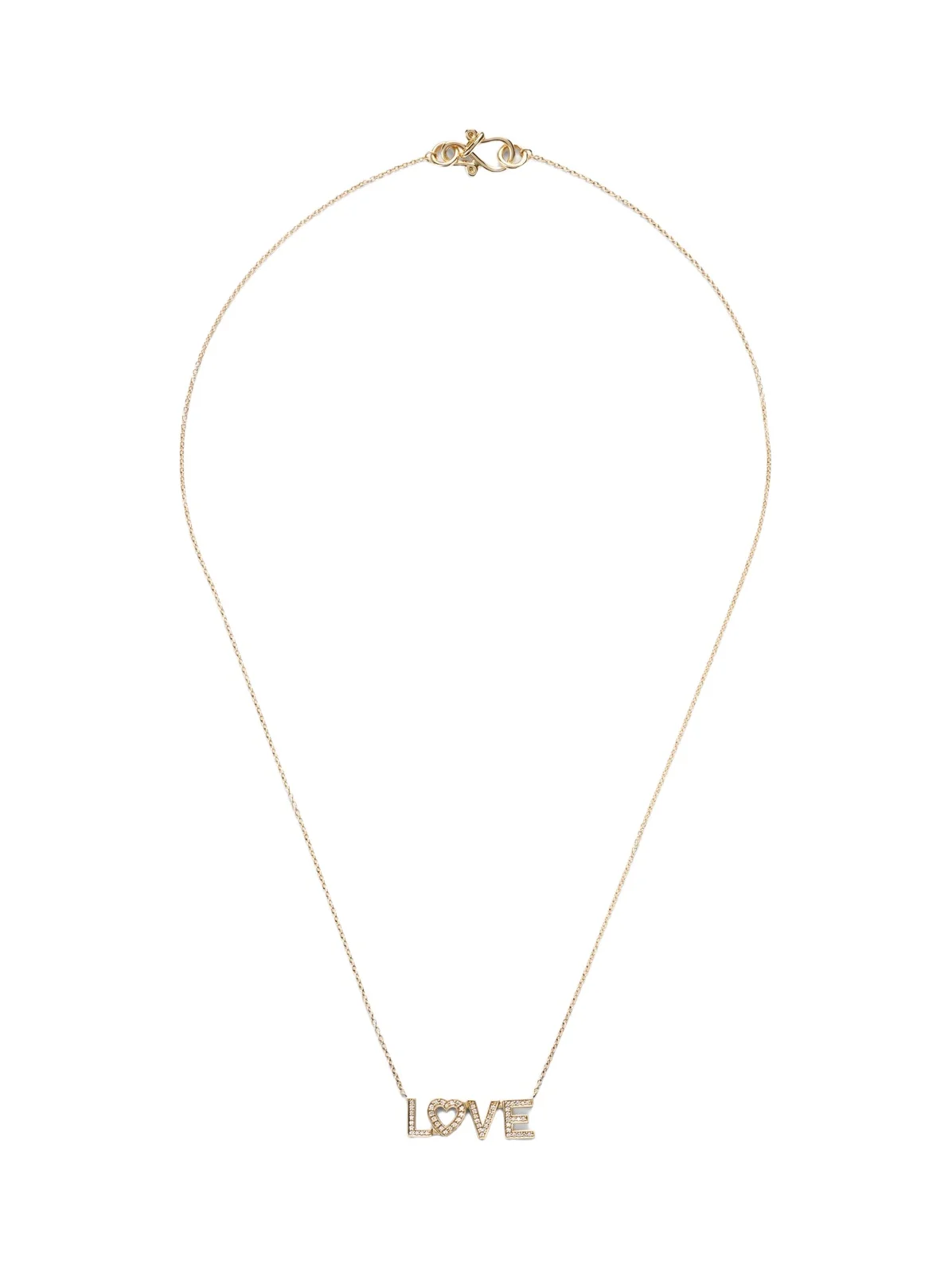 Love 18kt gold necklace with diamonds Love 18kt gold necklace with diamonds