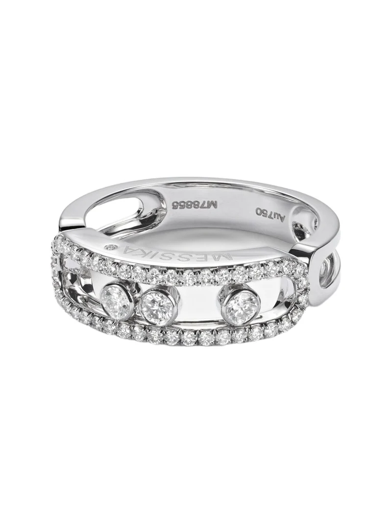 Move Classique 18kt white gold ring with diamonds Move Classique 18kt white gold ring with diamonds